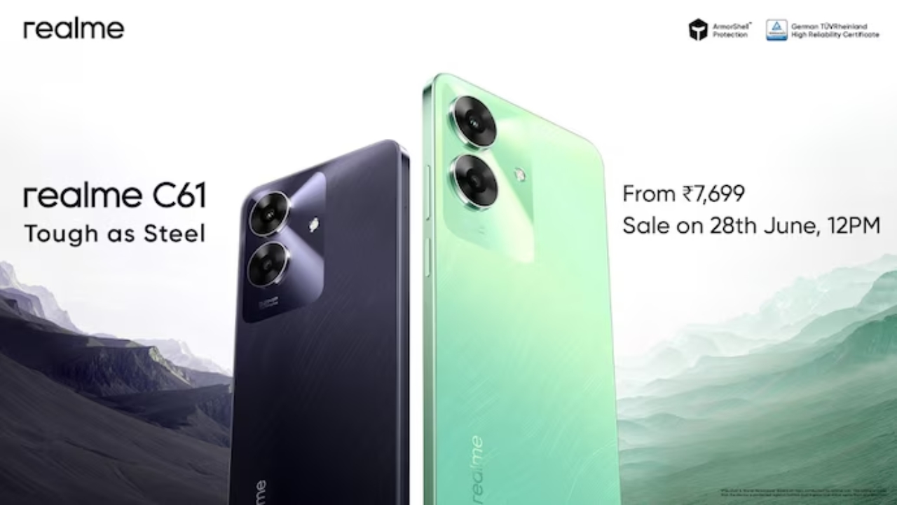 Realme C61 Sale on June 28th: మరో బాహుబలి.. బడ్జెట్లో గాజు ఫోన్.. రూ.7 వేలకే దక్కించుకోవచ్చు..!