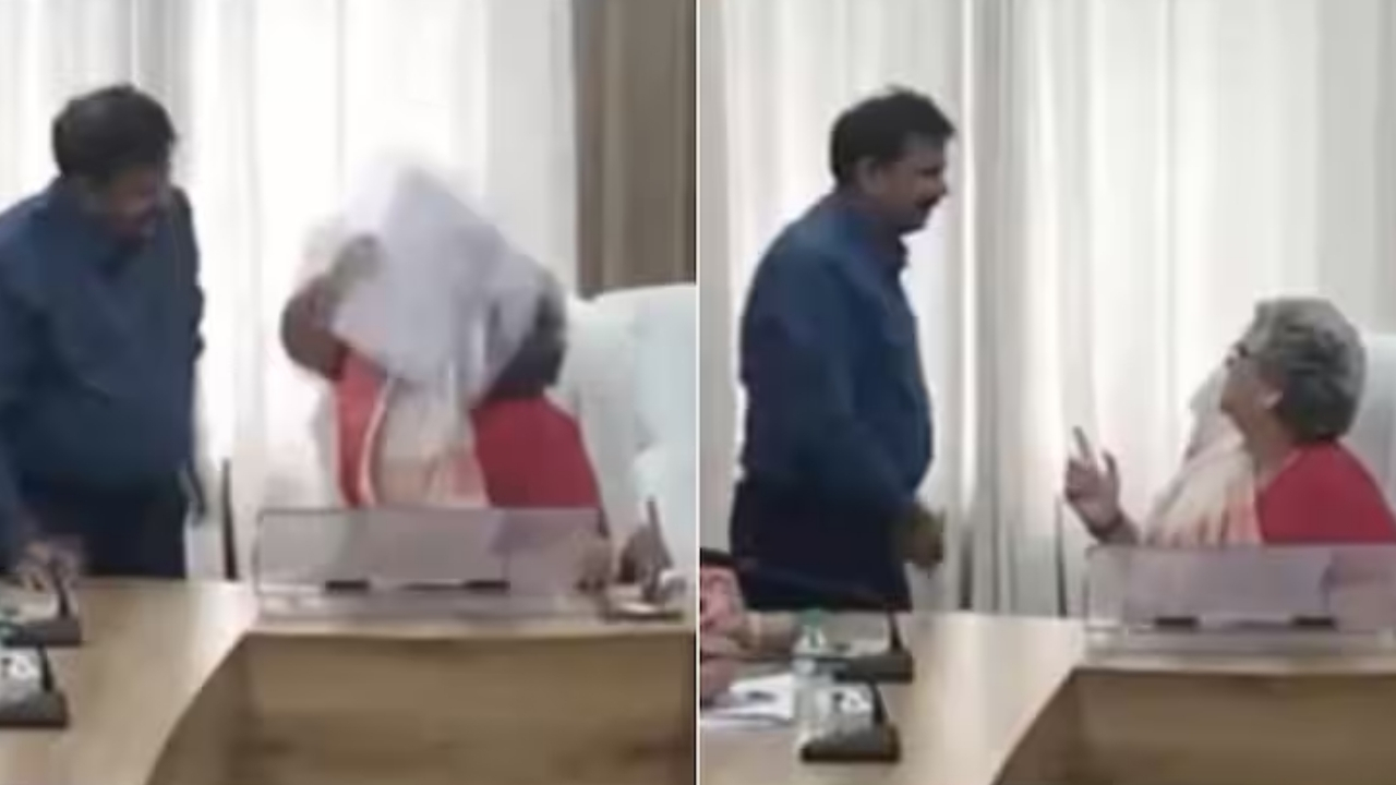 Kanpur mayor: అధికారిపై ఫైల్‌ విసిరేసిన మహిళా మేయర్.. వీడియో వైరల్