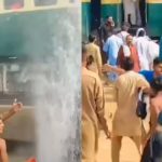Train Viral Video: కదులుతున్న రైలుపై నీళ్లు చల్లిన కుర్రాళ్లు.. ప్రయాణికుల రియాక్షన్ చూస్తే షాక్