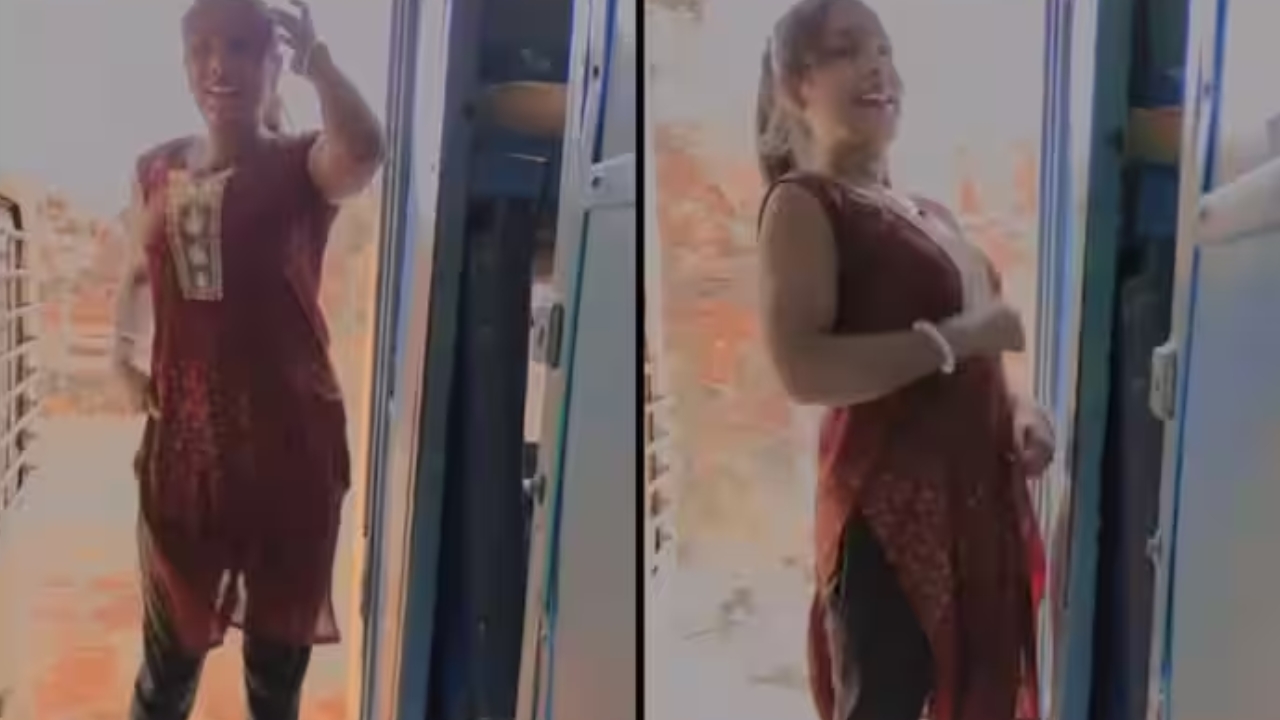 Train Viral Video: ఏ అమ్మాయ్.. బ్రతకాలని లేదా.. కదులుతున్న రైలు డోరు వద్ద డ్యాన్స్‌లు ఏంటీ