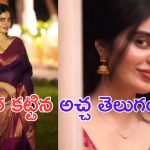 Kushitha Kallapu: చీరకట్టులో బజ్జీల పాప..  ఏమా అందం.. ఏమా అందం