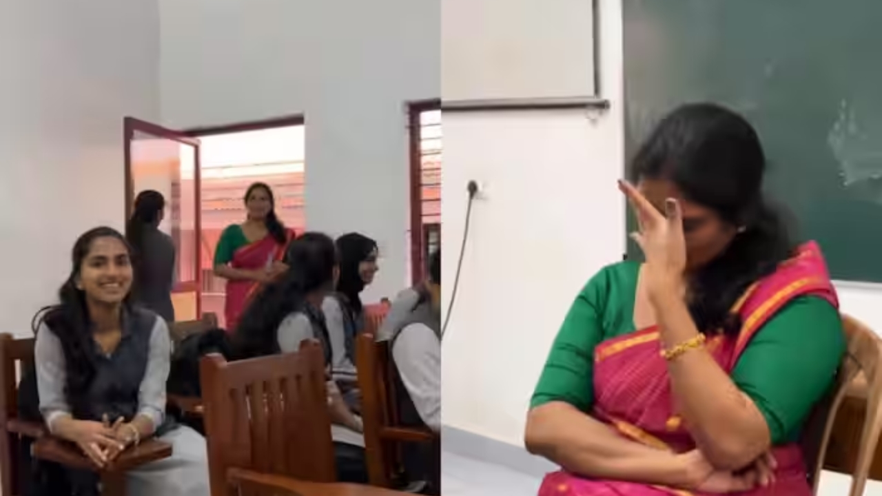 Teacher Got Emotional: క్లాస్‌ రూంలోకి ఎంటర్ అయిన టీచర్.. ఏడిపించేసిన స్టూడెంట్స్ వీడియో వైరల్
