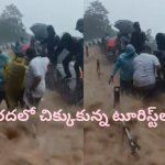 Viral news: ముంచెత్తిన వరద, వరదలో చిక్కుకున్న టూరిస్ట్‌లు