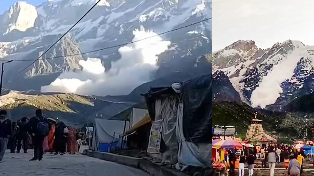 Kedarnath Massive avalanche: కేదార్‌నాథ్‌లో మంచు ఉప్పెన, యాత్రికులు సేఫ్
