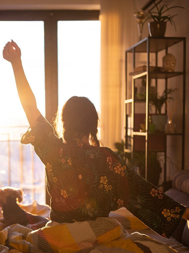 morning sunshine helps to get quality sleep