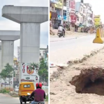 Uppal Elevated Corridor: ఉప్పల్‌లో రోడ్డు కుంగుపాటు, అప్రమత్తమైన అధికారులు..!