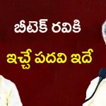 Chandrababu Naidu: బీటెక్ రవికి చంద్రబాబు బంపర్ ఆఫర్.. ఇచ్చే పదవి ఇదే