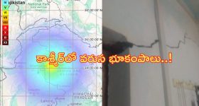 Earthquake: కాశ్మీర్‌లో వరుస భూకంపాలు..వణికిపోయిన ప్రజలు