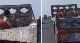 Viral Video: ఎంత దర్జాగా కూర్చున్నావ్ భయ్యా.. ట్రక్కులో ఈ వ్యక్తి హుందాతనం చూస్తే షాక్ అవుతారు
