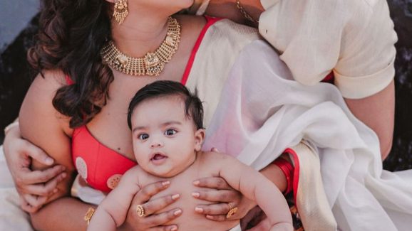 AmalaPaul introduces son: వెనక్కి తగ్గని అమలాపాల్.. ఓనమ్ సందర్భంగా ఫ్యాన్స్‌కు..