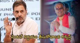 Harish Rao Letter: రాహుల్ గాంధీకి లేఖ రాసిన హరీశ్‌రావు.. పార్టీ మారుతున్నారా..?