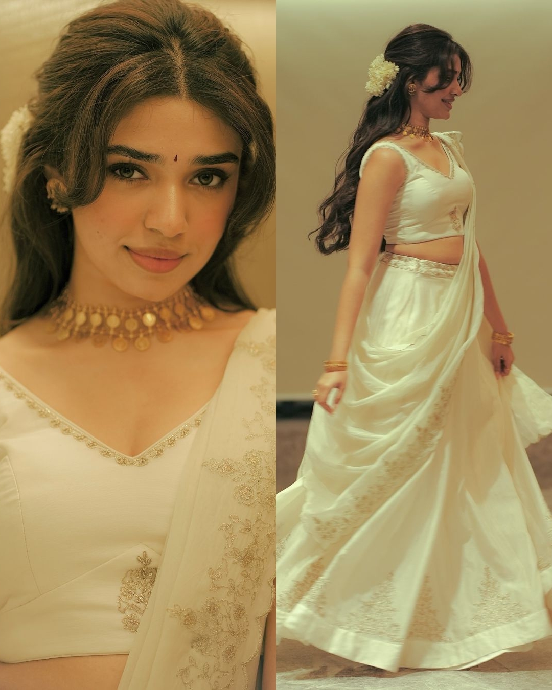 Krithi Shetty: బేబమ్మ ‘ఓణం’ అందాలు.. ఒక్క నవ్వుతో పడేసిందిగా
