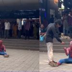Viral Video: బిచ్చమెత్తుకుంటున్న స్పైడర్ మ్యాన్.. వీడియో చూశారా..