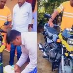 Viral Video: ఏంటండీ ఈ విడ్డూరం.. బైక్ బర్త్ డే సెలబ్రేషన్స్ అంట.. వీడియో చూశారా