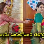 Trinayani Serial Today October 10th: ‘త్రినయని’ సీరియల్‌:  అహల్యను చంపబోయిన తిలొత్తమ్మ – గాయత్రి దేవిని చంపిన వాళ్లను పట్టుకుంటానన్న అహల్య