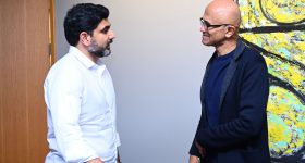 NaraLokesh meets Satya Nadella: మైక్రో‌సాఫ్ట్ సీఈఓ సత్యనాదెళ్లతో మంత్రి లోకేష్ భేటీ, పెట్టుబడుల గురించి..