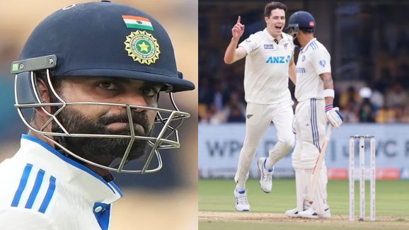 Ind vs Nz : చుక్కలు చూపించిన న్యూజిలాండ్‌…46 పరుగులకే కుప్పకూలిన టీమిండియా..!
