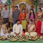 Gundeninda GudiGantalu Today Episode : పెళ్లి చేసుకున్న రవి, శృతి.. అడ్డంగా బుక్కయిన మీనా.. బాలు, మీనాను క్షమిస్తాడా?