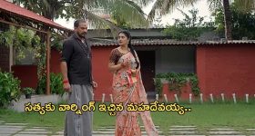 Satyabhama Serial Today Episode : మహాదేవయ్యతో సత్య వార్.. భైరవికి కోపం తెప్పించిన సత్య...