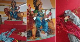 Nampally Durga Mata Idol: నాంపల్లి ఎగ్జిబిషన్ గ్రౌండ్స్‌‌లో దారుణం.. అమ్మవారి విగ్రహం ధ్వంసం, అర్ధరాత్రి కరెంట్ తీసి..