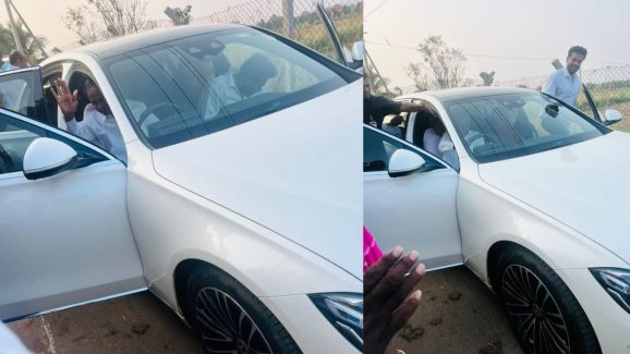 Kcr car driving: కారు భలే న‌డిపారు.. మ‌రి అసెంబ్లీకెందుకు రారు సారు!