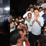 KTR arrest tension:  అర్థరాత్రి కేటీఆర్ ఇంటి వద్ద హైడ్రామా.. భారీగా తరలివచ్చిన కార్యకర్తలు