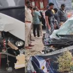 Telangana road accident: ఘోర రోడ్డు ప్రమాదం, స్పాట్‌లో ఇద్దరు మృతి, ఊడిన బస్సు టైర్