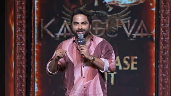 Vishwak Sen at Kanguva Movie Pre-release Event: గజిని సినిమా చూసి గుండు కొట్టించుకున్నా