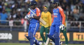 IND vs SA 4th T20i: తిలక్, సంజు శాంసన్ ఇద్దరు సెంచరీలు...సౌతాఫ్రికా టార్గెట్ ఎంతంటే ?