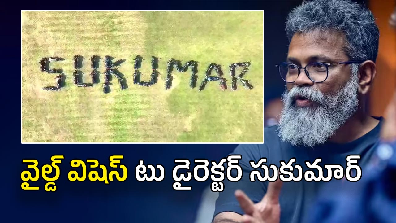 Director Sukumar : డైరెక్టర్ సుకుమార్‌కు వైల్డ్ విషెస్… ఇండియాలోనే ఫస్ట్ టైం ఇది