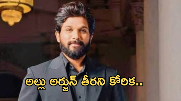 Allu Arjun : అల్లు అర్జున్ కు జన్మలో తీరని కోరిక.. కన్నీళ్లు పెట్టుకున్న ఫ్యాన్స్..!