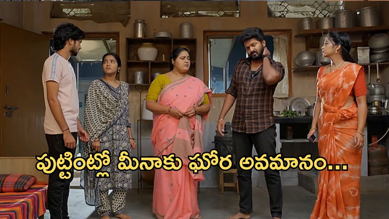 Gundeninda Gudigantalu Today Episode : పుట్టింట్లో మీనాను దారుణంగా తిట్టిన బాలు.. రోహిణి కూపి లాగిన ప్రభావతి..