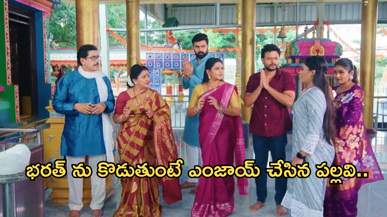 Intinti Ramayanam Today Episode : ప్రణవికి క్లాస్ పీకిన పల్లవి.. భరత్ ను కొడుతుంటే ఆపలేకపోయిన అవని..