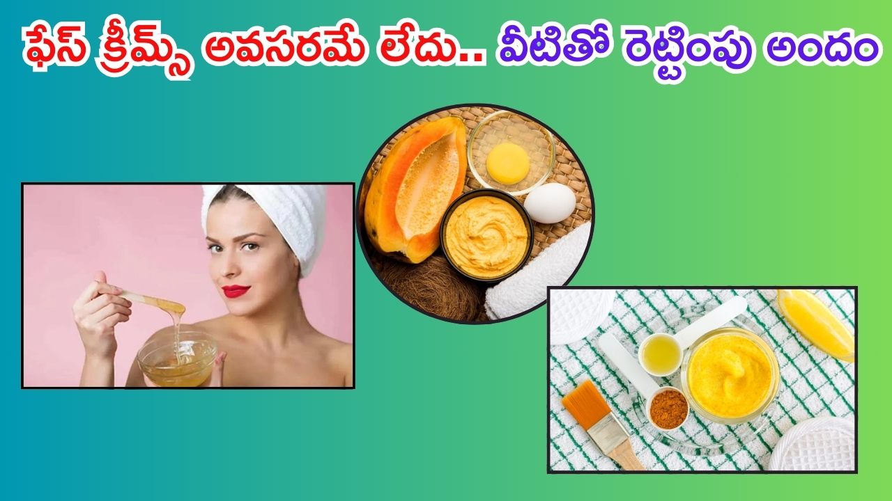 Best Face Packs: ఫేస్ క్రీమ్‌లు అవసరమే లేదు.. వీటితో రెట్టింపు అందం