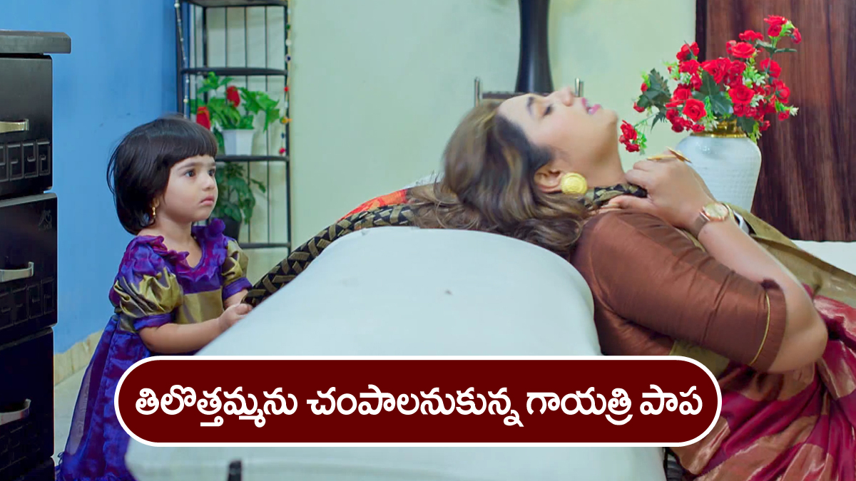 Trinayani Serial Today December 13th: ‘త్రినయని’ సీరియల్‌:  తిలొత్తమ్మ మెడకు ఉరి వేసిన గాయత్రి పాప – తిలొత్తమ్మకు వార్నింగ్‌ ఇచ్చిన నేత్రి  