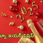 New Year 2025 Wishes: కొత్త సంవత్సరం సందర్భంగా.. మీ ఆత్మీయులకు ఇలా శుభాకాంక్షలు తెలపండి