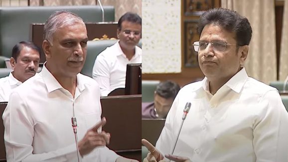 Telangana Assembly Sessions: అసెంబ్లీలో పంచాయితీ నిధుల లొల్లి.. మంత్రి శ్రీధర్‌బాబు కౌంటర్, చేతులెత్తేసిన హరీష్‌‌రావు