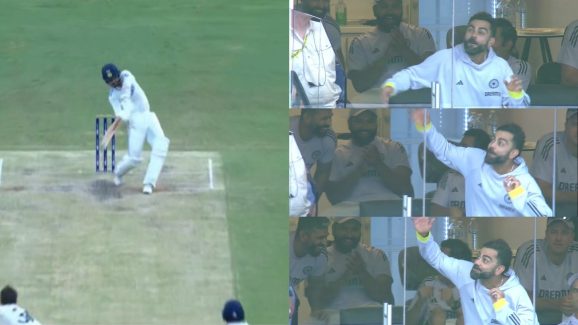 Virat Kohli – Akashdeep: ఆకాశ్ దీప్ భారీ సిక్సర్.. విరాట్ కోహ్లీ క్రేజీ రియాక్షన్‌!