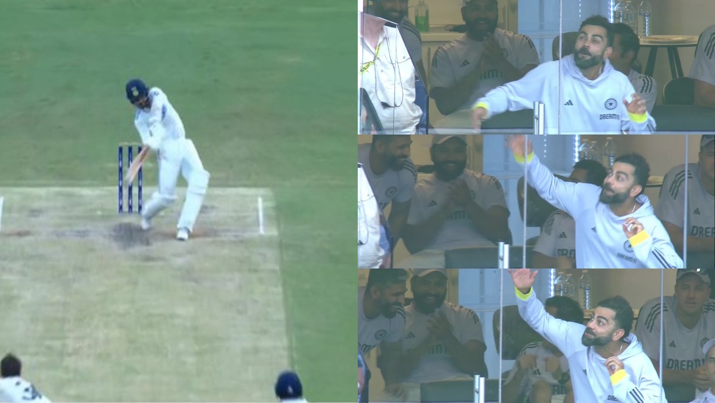 Virat Kohli – Akashdeep: ఆకాశ్ దీప్ భారీ సిక్సర్.. విరాట్ కోహ్లీ క్రేజీ రియాక్షన్‌!