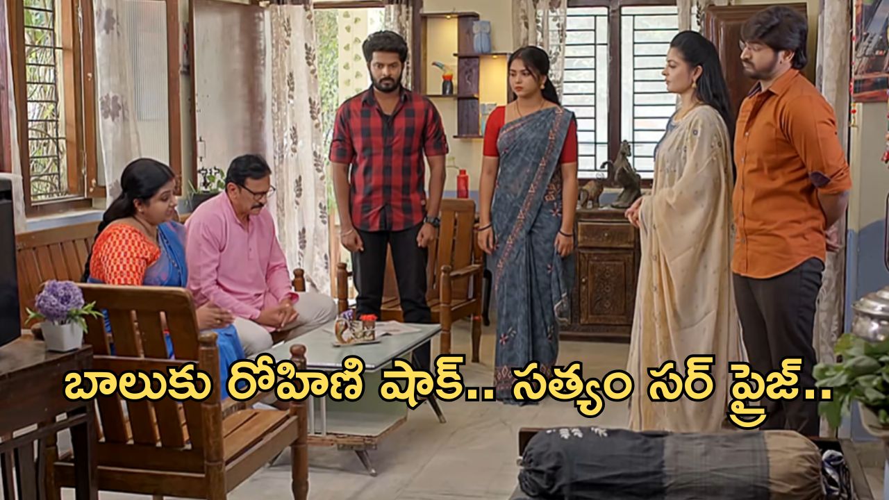 Gundeninda Gudigantalu Today Episode : బాలును ఇరికించిన రోహిణి.. నిజాన్ని బట్టబయలు చేసిన మీనా.. సత్యం సర్ ప్రైజ్..