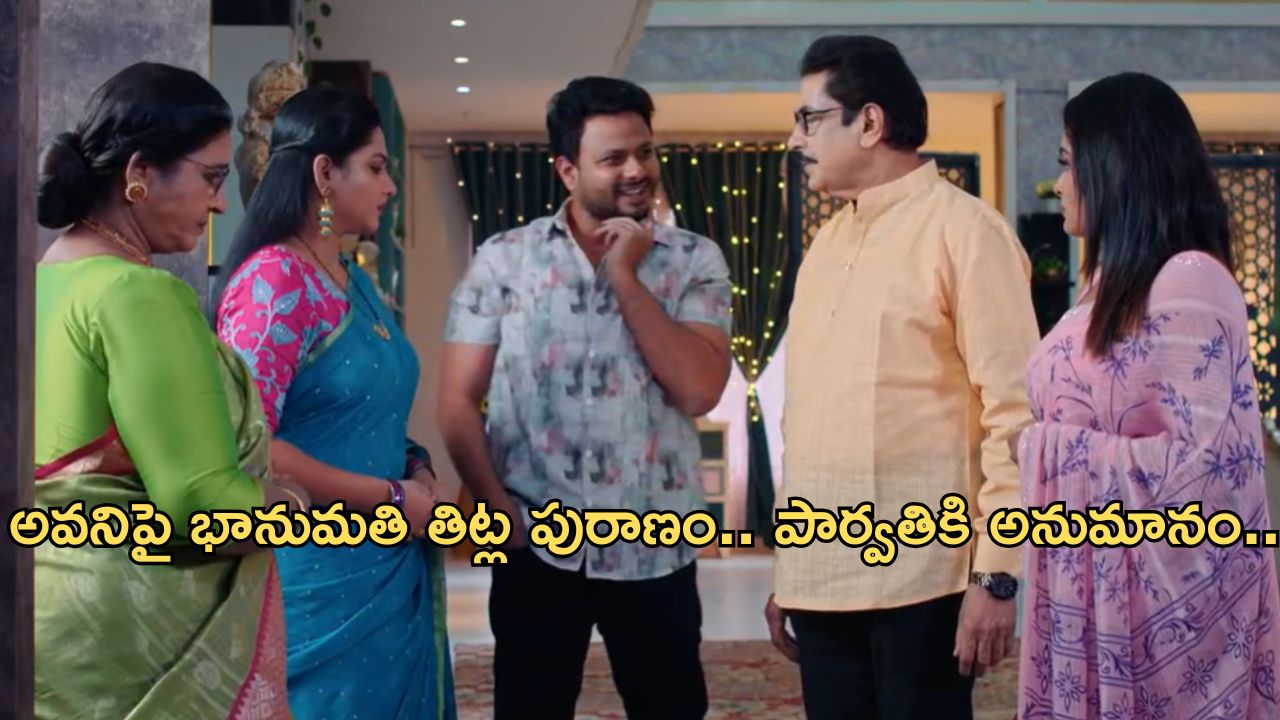 Intinti Ramayanam Today Episode : పార్వతి మనసును చెడగొట్టిన భానుమతి.. అవనిని అడ్డంగా ఇరికించిన పల్లవి..