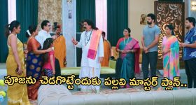 Intinti Ramayanam Today Episode : ఇంట్లో పూజ చెడగొట్టేందుకు పల్లవి ప్లాన్.. రాజేంద్ర ప్రసాద్ దెబ్బకు పల్లవికి మైండ్ బ్లాక్..