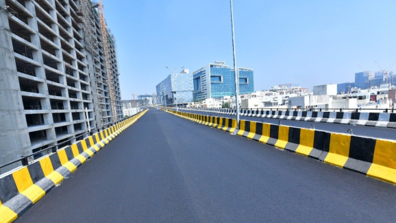 Kondapur flyover : కొండాపూర్ ఫ్లైఓవర్, గచ్చిబౌలి రోడ్డు విస్తరణ నిధులు పెంపు