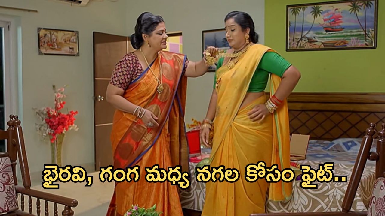Satyabhama Today Episode : భైరవికి షాకిచ్చిన గంగ.. రిపోర్ట్ కోసం మహాదేవయ్య ఇబ్బందులు..