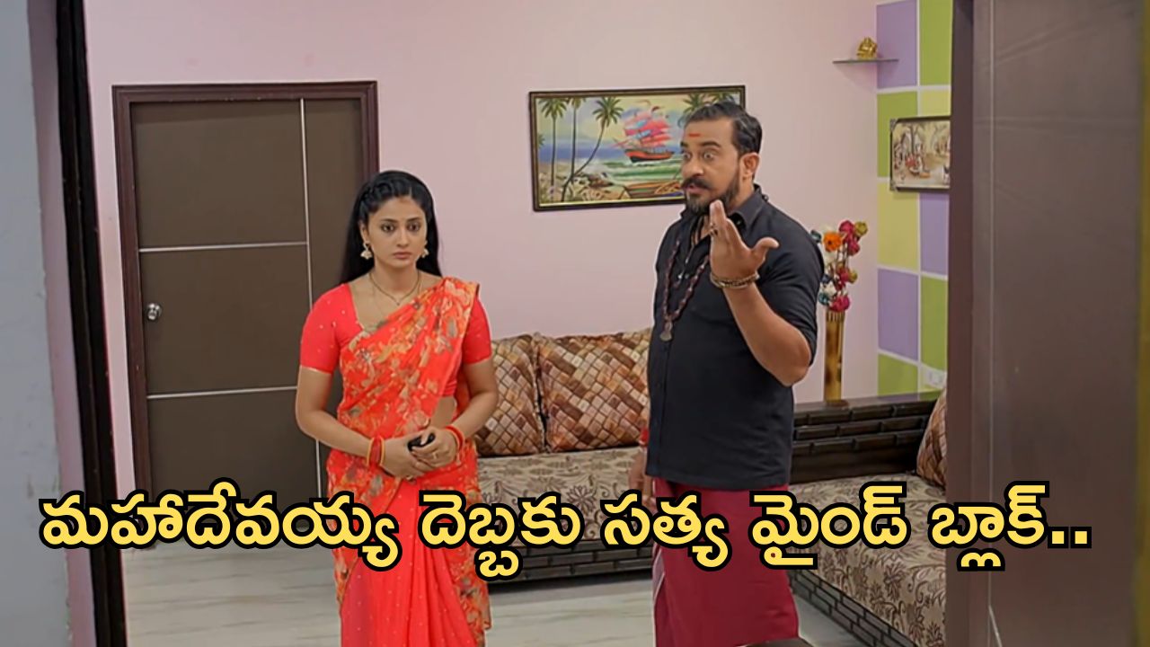 Satyabhama Today Episode : మహాదేవయ్య చేతిలో దారుణంగా మోసపోయిన సత్య.. చివరిలో ట్విస్ట్..