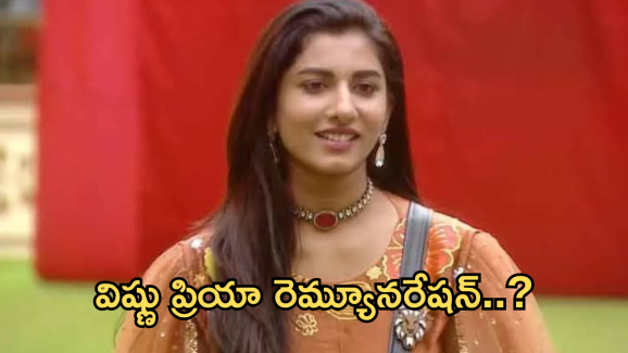 Bigg Boss 8 Telugu : బిగ్ బాస్ 8 లో విష్ణు ప్రియా ఎంత సంపాదించిందో తెలుసా..?