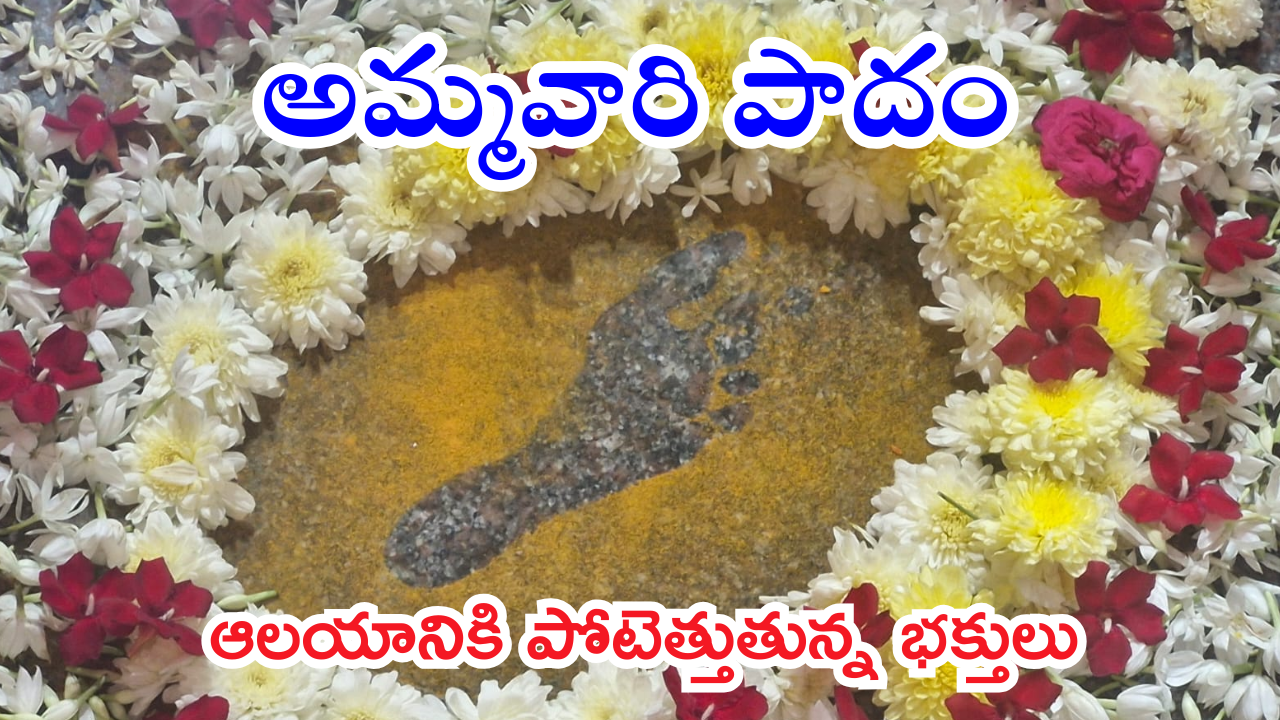 Sri Nallapochamma Temple : ఆలయంలో అద్భుతం.. పసుపులో అమ్మవారి పాదముద్ర ప్రత్యక్ష్యం..