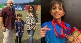 Ajith's son Aadvik : తండ్రికి తగ్గ తనయుడు... స్పోర్ట్స్ లో మూడు మెడల్స్ సాధించిన చిచ్చర పిడుగు ఆద్విక్