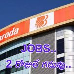 Bank of Baroda: బ్యాంక్ ఆఫ్ బరోడాలో 1267 ఉద్యోగాలకు ఇంకా రెండు రోజులే గడువు.. APPLY NOW