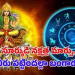 Sun Transit 2025: సూర్యుడి నక్షత్ర మార్పు.. వీరు పట్టిందల్లా బంగారం